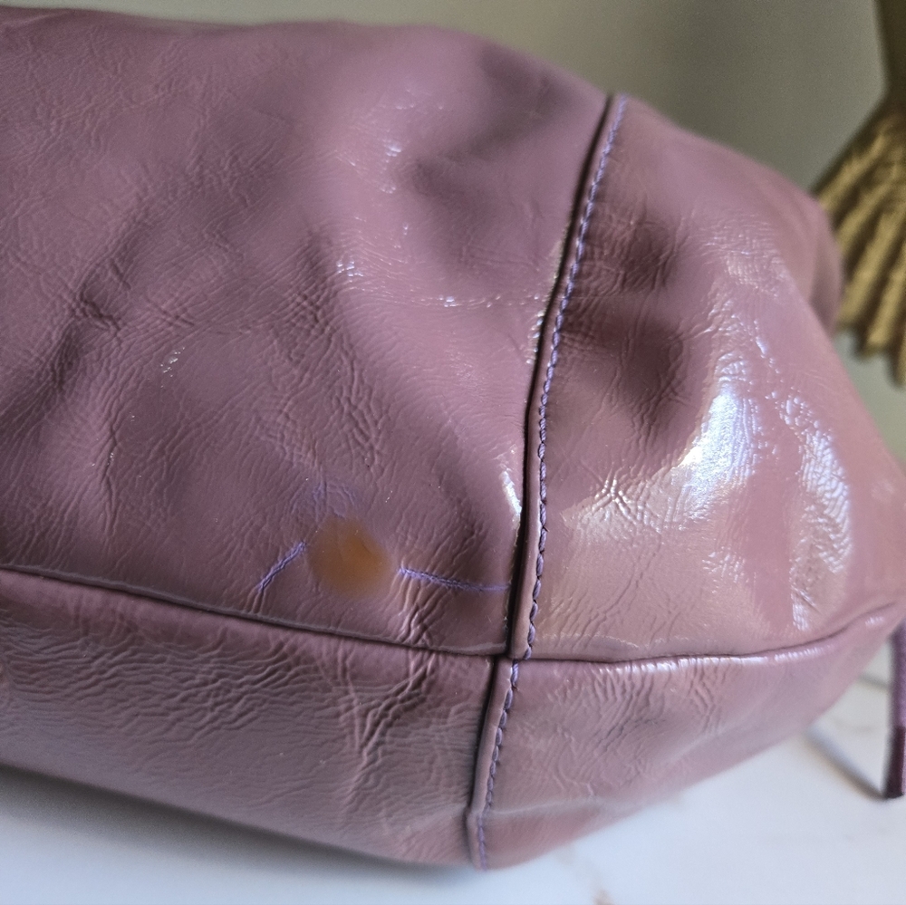 GUC Vintage Coach Poppy Jazzy Pink Patent Leather Shoulder Hobo Bag - Picture 6 of 13